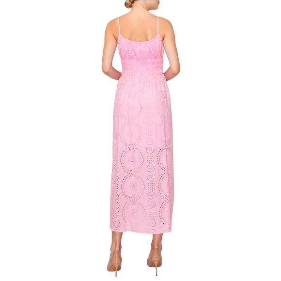 NWT MELLODAY Women's Sleeveless Lightweight Eyelet Maxi Dress - Picture 5 of 7